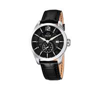 JAGUAR Reloj Modelo J663/4 de la colección ACAMAR, Caja de 43 mm Negro con Correa de Piel Negro para Caballero