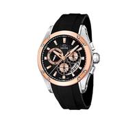 JAGUAR Reloj Modelo J689/1 de la colección Special Edition, Caja de 45 mm Negro con Correa de Caucho Negro para Caballero