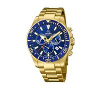 Jaguar Reloj Modelo J864/2 de la colección Executive, Caja de 43,5 mm Azul con Correa de Acero Chapado para Caballero