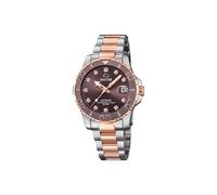 Reloj Jaguar para Mujer J871/2 Couples Diver Caja de Acero Inoxidable 316l Plateado Correa de Acero Inoxidable 316l Plateado