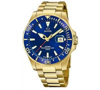 JAGUAR Reloj Modelo J877/1 de la colección Executive, Caja de 43,5 mm Azul con Correa de Acero Chapado para Caballero