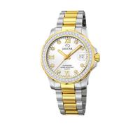 JAGUAR Reloj Modelo J893/1 de la colección Woman, Caja de 34,5 mm Plata con Correa de Acero Bicolor para señora