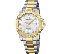 JAGUAR Reloj Modelo J896/3 de la colección Woman, Caja de 34 mm Blanco con Correa de Acero Bicolor para señora