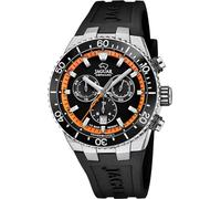 Jaguar Reloj Suizo J1021/4 Hombre - Cronógrafo, Cristal Zafiro, Negro, Detalle Naranja