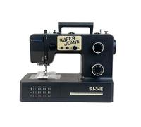 Jaguar SJ-34E Máquina de Coser Robusta Super Jeans | 34 Puntos | Electrónica | Enhebradora Auto | Lata Insertar | Motor Servo | LED | Brazo Libre | Para Telas Gruesas