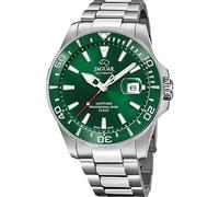 JAGUAR Swiss Made Reloj Automático Hombre de Acero Inoxidable 316l Plateado Reloj Analógico Hombre - Calendario - Cristal Zafiro de Alta Resistencia - Resistente al Agua 20 ATM J886/2 Diver