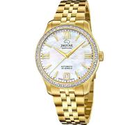 JAGUAR Swiss Made Reloj Automático Mujer de Acero Inoxidable 316L Dorado | Analógico, Calendario, Cristal Zafiro de Alta Resistencia, Resistente al Agua 5 ATM J999/1, Hipoalergénico, Swiss Made