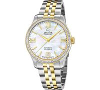 JAGUAR Swiss Made Reloj Automático Mujer de Acero Inoxidable 316l Plateado - Cristal de Zafiro de Alta Resistencia - Resistente al Agua 5 ATM - Calendario J998/1 con Correa Adicional de Regalo