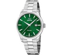 JAGUAR Swiss Made Reloj Hombre Analógico de Acero Inoxidable 316l Plateado - Movimiento de Cuarzo - Calendario - Cristal Zafiro de Alta Resistencia - Resistente al Agua 5 ATM J1041/4 Essentia