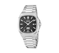 JAGUAR Swiss Made Reloj Hombre Analógico de Acero Inoxidable 316l Plateado - Movimiento de Cuarzo - Calendario - Cristal Zafiro de Alta Resistencia - Resistente al Agua 5 ATM J1049/4 Rondcarre