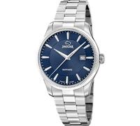 JAGUAR Swiss Made Reloj Hombre Analógico de Acero Inoxidable 316l Plateado - Movimiento de Cuarzo - Calendario - Cristal Zafiro de Alta Resistencia - Resistente al Agua 5 ATM J1041/3 Essentia
