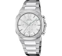 JAGUAR Swiss Made Reloj Hombre Analógico de Acero Inoxidable 316l Plateado | Movimiento de Cuarzo, Cronógrafo, Calendario, Cristal Zafiro Resistente, Resistente al Agua 10 ATM J1025/4 Rondcarre