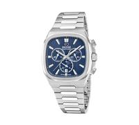 JAGUAR Swiss Made Reloj Hombre Analógico de Acero Inoxidable 316l Plateado - Movimiento de Cuarzo - Cronógrafo - Calendario - Cristal Zafiro Resistente - Resistente al Agua 5 ATM J1048/2 Rondcarre