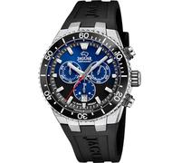 JAGUAR Swiss Made Reloj Hombre Analógico de Caucho - Movimiento de Cuarzo - Cronógrafo - Calendario - Cristal Zafiro de Alta Resistencia - Resistente al Agua 10 ATM J1021/6 Ceramic