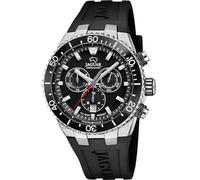 JAGUAR Swiss Made Reloj Hombre Analógico de Caucho - Movimiento de Cuarzo - Cronógrafo - Calendario - Cristal Zafiro de Alta Resistencia - Resistente al Agua 10 ATM J1021/5 Ceramic