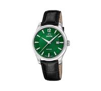 JAGUAR Swiss Made Reloj Hombre Analógico de Cuero - Movimiento de Cuarzo - Calendario - Cristal Zafiro de Alta Resistencia - Resistente al Agua 5 ATM Elegante J1042/6 Essentia
