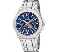 JAGUAR Swiss Made Reloj Hombre Fase Lunar de Acero Inoxidable 316L | Analógico, Reloj Cuarzo, Cristal de Alta Resistencia, Resistente al Agua 10 ATM, J1039/2 Diplomatic, Swiss Made