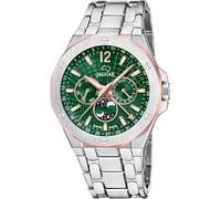 JAGUAR Swiss Made Reloj Hombre Fase Lunar de Acero Inoxidable 316L | Analógico, Reloj Cuarzo, Cristal de Alta Resistencia, Resistente al Agua 10 ATM, J1039/3 Diplomatic, Swiss Made