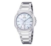 JAGUAR Swiss Made Reloj Mujer Analógico de Acero Inoxidable 316l Plateado - Movimiento de Cuarzo - Cristal de Zafiro de Alta Resistencia - Resistente al Agua 10 ATM - Calendario J1027/1 - Rondcarre