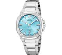 JAGUAR Swiss Made Reloj Mujer Analógico de Acero Inoxidable 316l Plateado - Movimiento de Cuarzo - Cristal de Zafiro de Alta Resistencia - Resistente al Agua 10 ATM - Calendario J1027/2 - Rondcarre