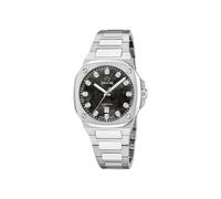JAGUAR Swiss Made Reloj Mujer Analógico de Acero Inoxidable 316L | Reloj Cuarzo, Calendario, Cristal Zafiro de Alta Resistencia, Resistente al Agua 10 ATM, J1027/8, Rondcarre