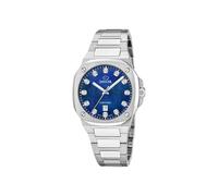 JAGUAR Swiss Made Reloj Mujer Analógico de Acero Inoxidable 316L | Reloj Cuarzo, Calendario, Cristal Zafiro de Alta Resistencia, Resistente al Agua 10 ATM, J1027/7, Rondcarre