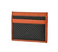 JAGUAR Tarjetero de Piel Hombre GERAR - Tarjetero de Hombre en Piel Auténtica - Protección RFID - Accesorios Elegantes (Negro)