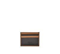 JAGUAR Tarjetero de Piel Hombre GERAR - Tarjetero de Hombre en Piel Auténtica - Protección RFID - Accesorios Elegantes (Marrón)