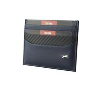 JAGUAR Tarjetero para hombre de piel con logotipo distintivo, tarjetero para hombre portadocumentos ligero y cómodo, idea de regalo para cumpleaños y ocasiones especiales, turquesa, Talla única