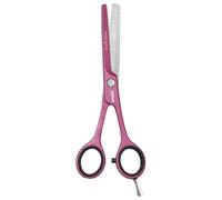 JAGUAR Tijeras de modelar PASTELL PLUS Berry Classic 40 5,5" | Tijeras de textura con 40 dientes de desfilado con afilado prismático en diseño clásico | Cubierta metálica antialérgica |Made in Germany