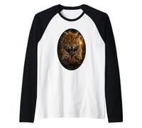 Jaguar Wildlife Art Majestic Jungle Big Cat Camiseta Manga Raglan