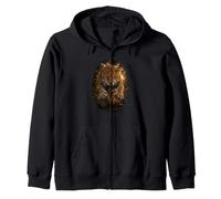 Jaguar Wildlife Art Majestic Jungle Big Cat Sudadera con Capucha