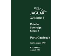 Jaguar XJ6 Series 3 Daimler Sovereign Series 3 (up to August 1985) Parts Catalogue: RTC9885Cf.