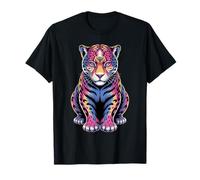 Jaguars Animal Zoo Colorido Arco Iris | Big Cats Lover Vintage Camiseta