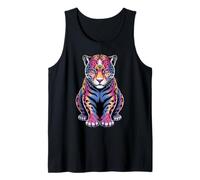 Jaguars Animal Zoo Colorido Arco Iris | Big Cats Lover Vintage Camiseta sin Mangas