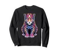 Jaguars Animal Zoo Colorido Arco Iris | Big Cats Lover Vintage Sudadera