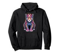 Jaguars Animal Zoo Colorido Arco Iris | Big Cats Lover Vintage Sudadera con Capucha