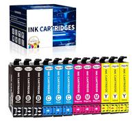 Jagute 12 Paquetes Cartuchos de Tinta Compatible con E603XL Multipack para XP-3100 XP-2100 XP-2105 XP-2150 XP-3150 XP-4100 Workforce WF-2810 WF-2820 WF-2830 WF-2835 WF-2850