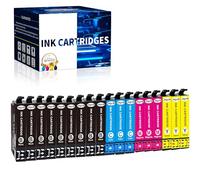Jagute 18 Paquetes Cartuchos de Tinta Compatible con E603XL Multipack para Expression Home XP-3100 XP-2100 XP-2105 XP-2150 XP-3150 XP-4100 Workforce WF-2810 WF-2820 WF-2830 WF-2835 WF-2850