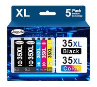 Jagute 35XL Cartuchos de tinta de repuesto para Epson 35 XL Epson WorkForce Pro WF-4720DWF, WF-4725DWF, WF-4730DTW, WF-4740DTWF (2 negro, 1 cian, 1 magenta, 1 amarillo)