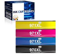 Jagute Cartuchos de tinta 970XL 971XL de repuesto para cartuchos de tinta HP 970 XL 971 XL, compatibles con impresoras HP Officejet Pro X476dw X451dw X576dw X551dw X451dn X476dn X576dn X476 X576 X551