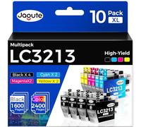 Jagute LC3213 Cartuchos de impresora compatibles con Brother LC3213 LC3211 Multipack para DCP-J572DW DCP-J772DW MFC-J497DW MFC-J491DW MFC-J890DW MFC-J895DW DCP-J774DW (10 paquetes)