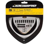 Jagwire 2X Sport Shift - Juego de Fundas y Cables de Cambio para Adulto, Unisex, Color Blanco, Talla única