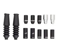 Jagwire Mountain Elite Link Brake End Cap Pack (12pcs) - Black Cable End Caps Ad