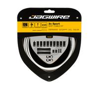 Jagwire Set de cables de cambios 2X Sport gris one_size