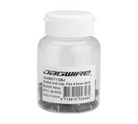 Jagwire Tapas de extremos de aluminio p. fundas de cable de cambio - 50 piezas