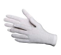 Jah 2210 - Guantes de algodón (12 pares, peso medio, sin pelusas, talla 10)