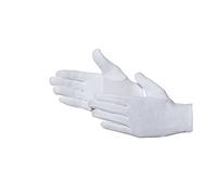 Jah 585 - Guantes de algodón reforzados (12 pares, talla 9), color blanco