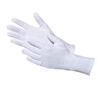 Jah Guantes de algodón 3101 nivel intermedio, Oeko-Tex, blanco, talla 10, paquete de 24, blanco