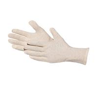 JAH guantes de algodón de doble capa - protección extra y confort para personas alérgicas, embalaje y manipulación